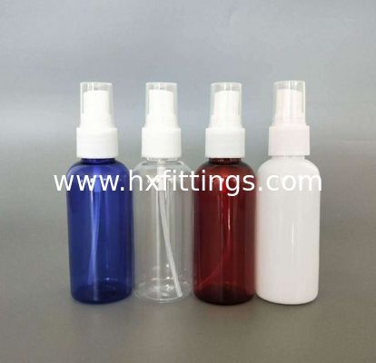 بطری PET شفاف پلاستیکی 50 میلی لیتر با کاپ اسپری کننده مه تامین کننده