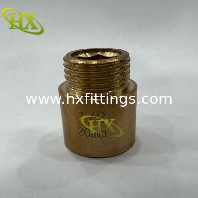 1/2 رابط برنجی با کیفیت داغ، نیم رزوه سر پیچ سر سوکت نوک سینه