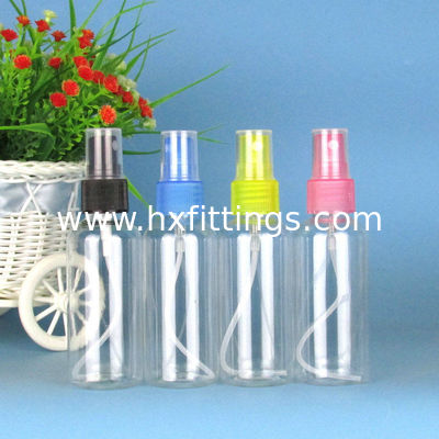 Empty 30ml 50ml 60ml 100ml Clear Blue Green Black Pink PET Plastic Mist Spray Bottles